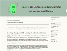 Tablet Screenshot of kmel-journal.org